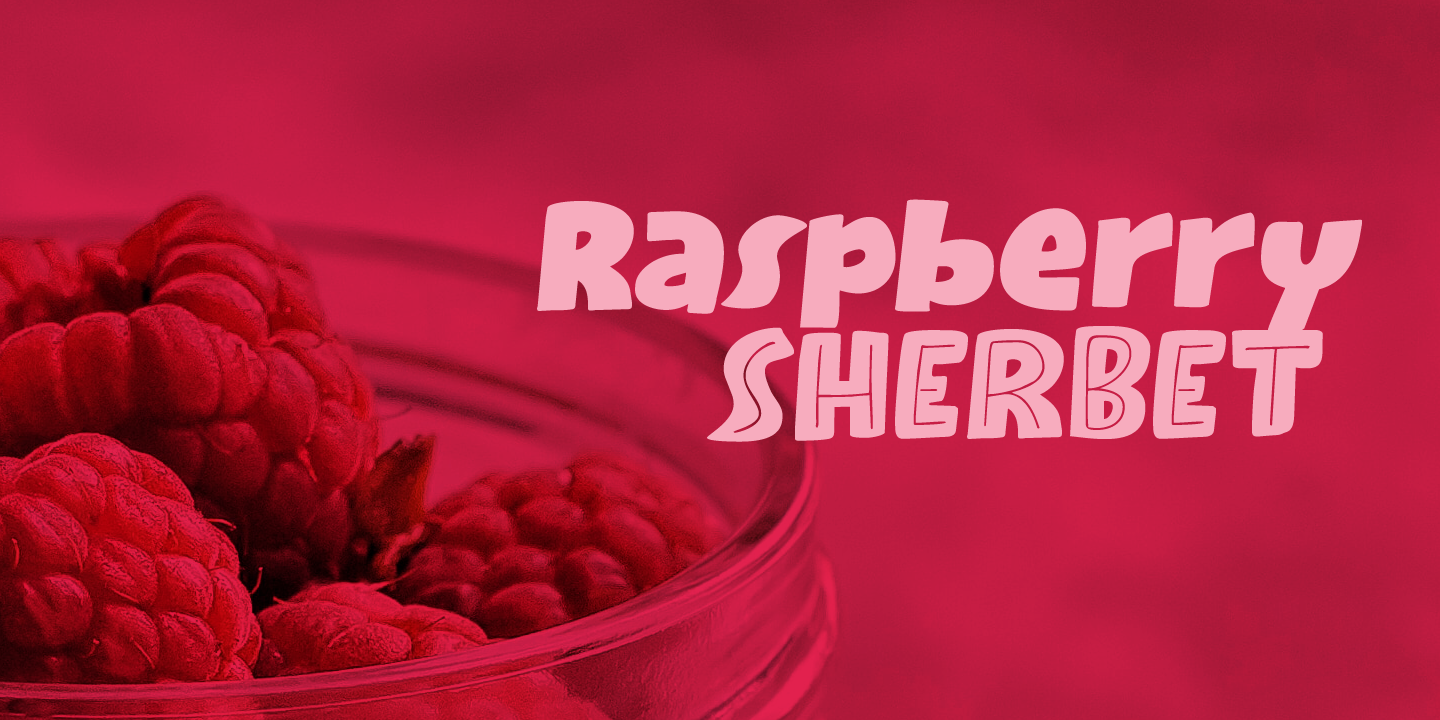 Ejemplo de fuente Raspberry Sherbet #6